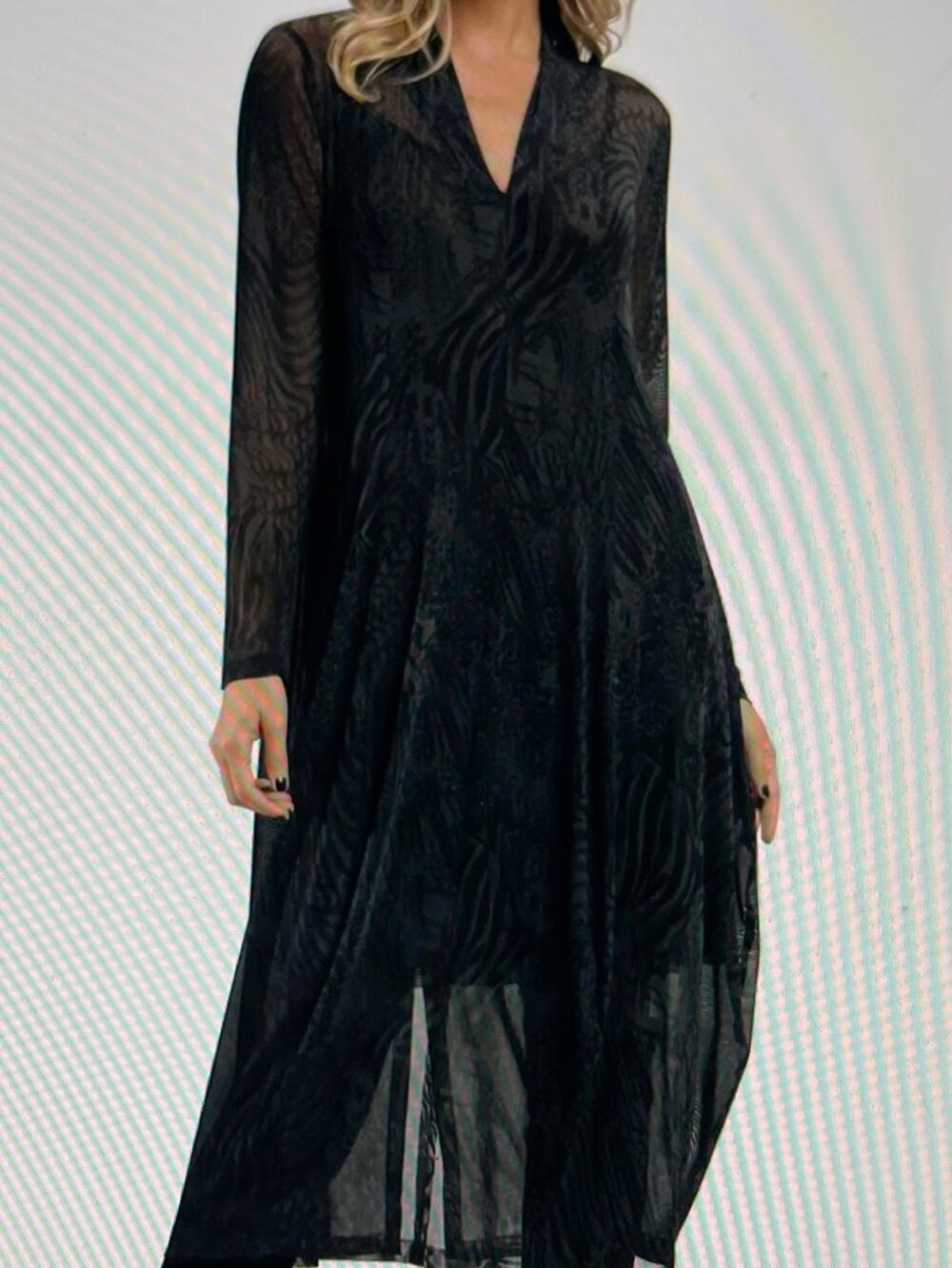 ALEMBIKA Soft Chiffon Cocoon Dress in Pewter: Size 1 (US 6-8); NWT! RETAIL $294